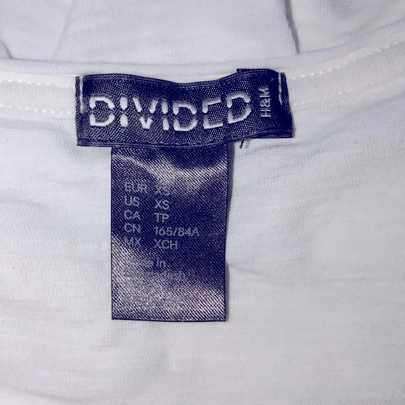 H&M Divided xsmall oversized hi low cozy T-shirt - Picture 7 of 8